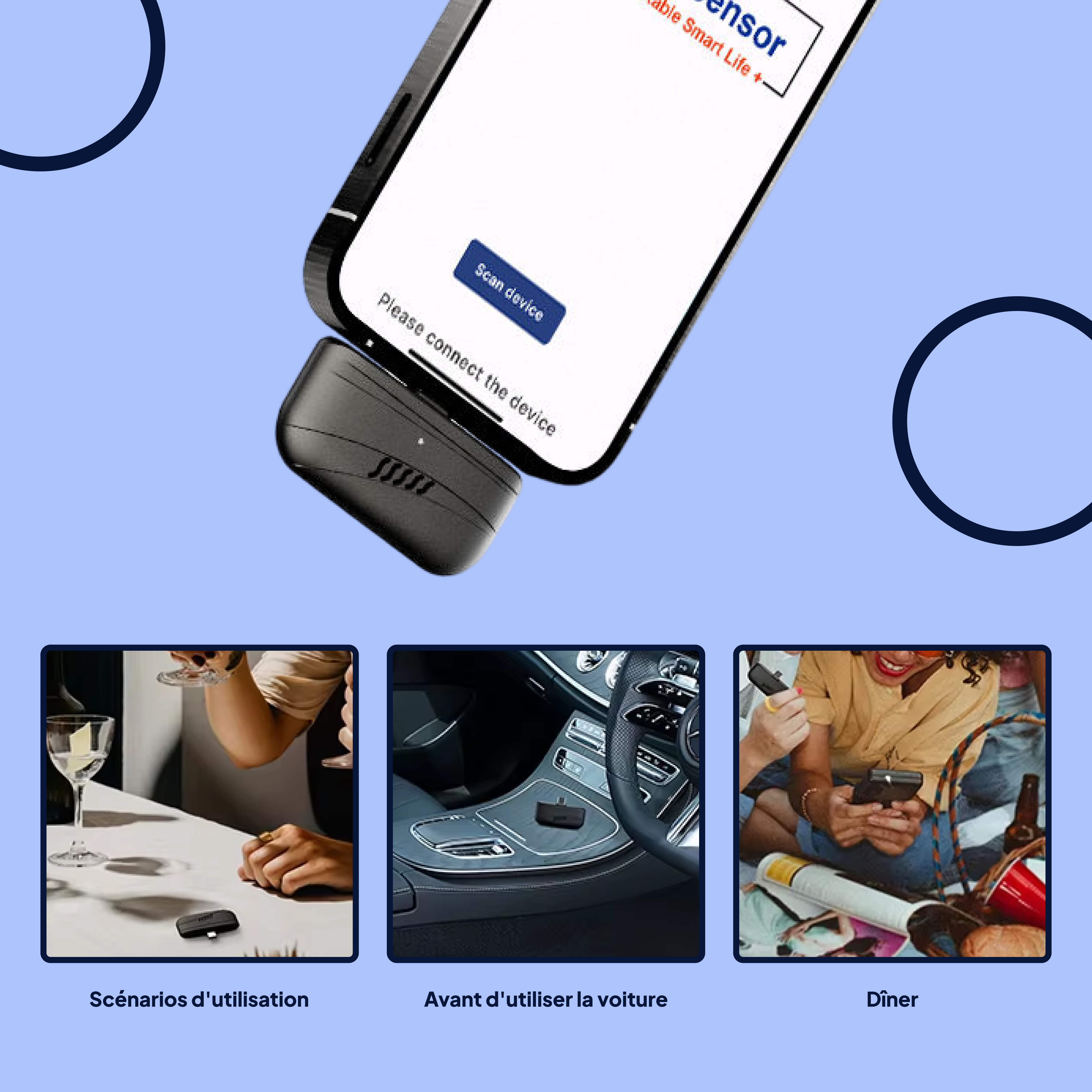 SAM — Éthylotest connecté de précision