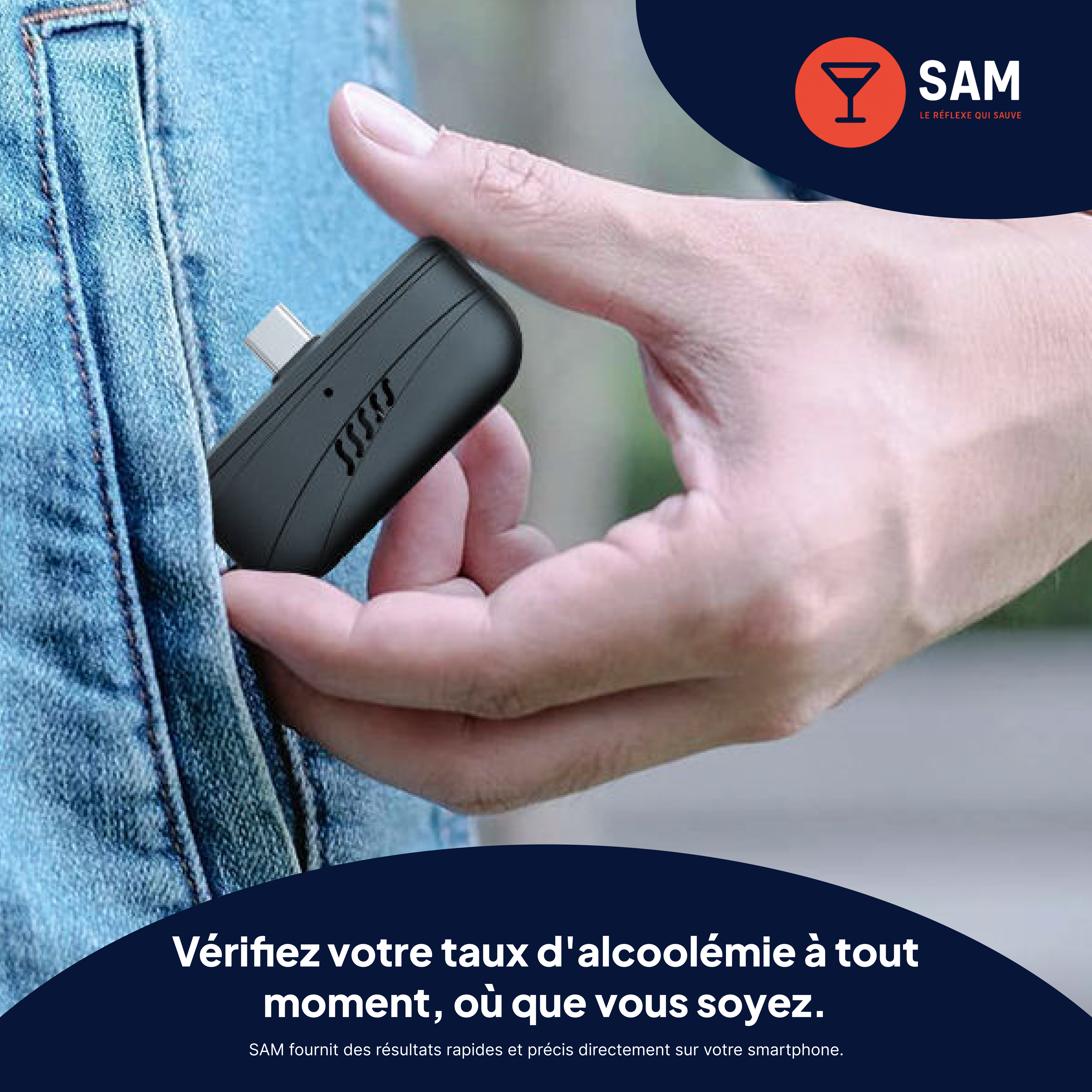 SAM — Éthylotest connecté de précision